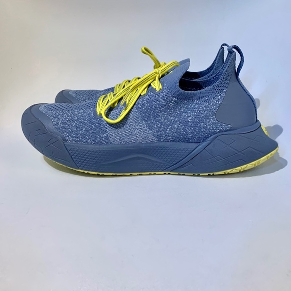 Deckers X Lab X-SCAPE Knit Low Sneakers Blue/Yellow Size 7 - Picture 1 of 10